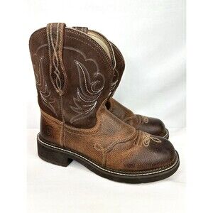 Ariat Women's Fatbaby Heritage Dapper Western Boot Copper Kettle/Brownie 10 B